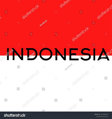 Indonesias Red White Flag Stock Vector (Royalty Free) 2179708735 ...