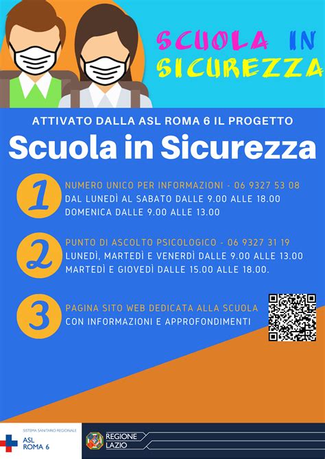 Asl Roma 6 Scuola In Sicurezza Dal Numero Unico All Equipe Anti Covid