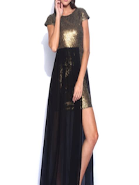 Buy DressBerry Black Sequinned Maxi Berry Dress - Dresses for Women 1001152 | Myntra