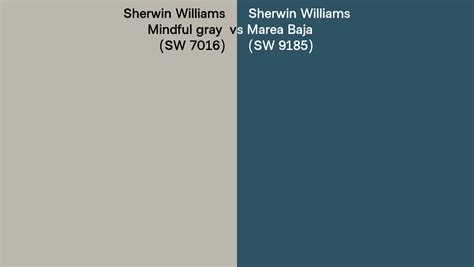 Sherwin Williams Mindful Gray Vs Marea Baja Side By Side Comparison