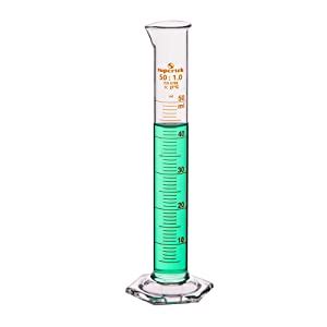 Supertek Set Of Glass Measuring Cylinder With Pour Out Capacity