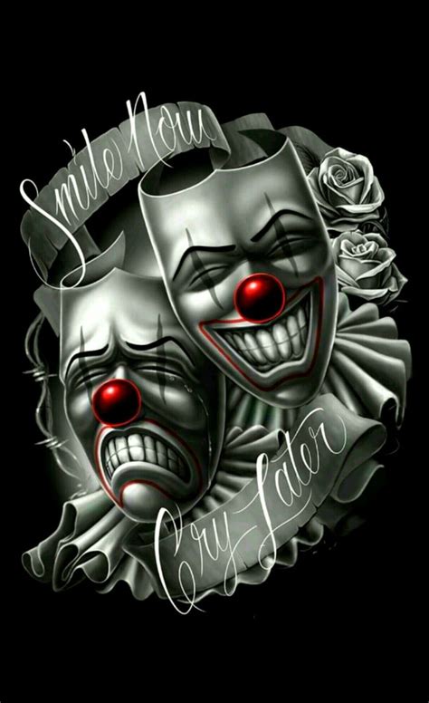 Pin By Saul Zuniga On SMILE NOW CRY LATER Chicano Drawings Clown