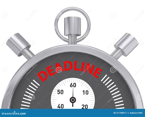 Deadline Stopwatch Stock Image Image Of Clock Element 41798911