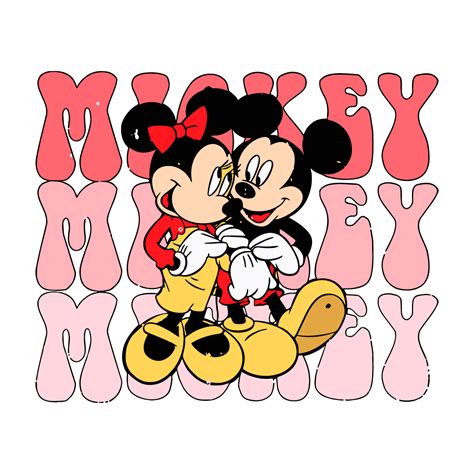 Mickey And Minnie Valentines Day Disney Couple Svg File Inspire