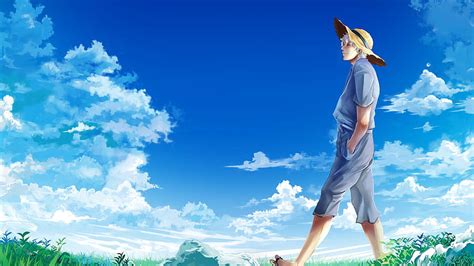 Hat The Sky Clouds Guy Gintama Meadow Gintama Madao Fan Art 銀魂