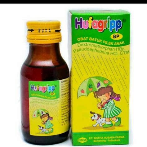 Jual HUFAGRIP BP OBAT BATUK PILEK ANAK Indonesia Shopee Indonesia