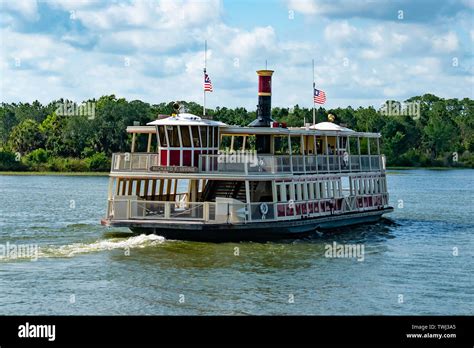 Orlando Florida May 10 2019 Ferry Boat In Magic Kingdom At Walt