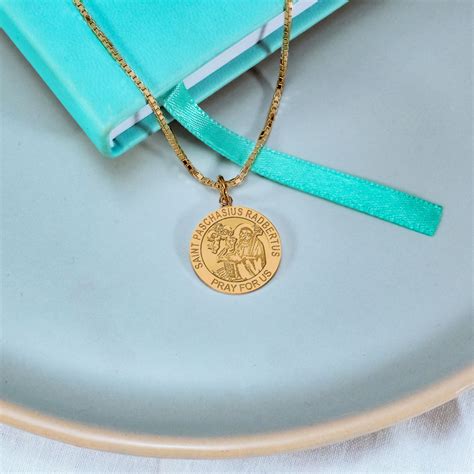 saint paschasius radbertus religious medal exclusive pg
