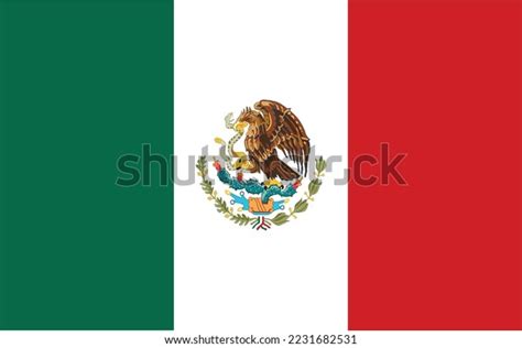 National Flag Mexico Highly Detailed Stock Vector Royalty Free 2231682531 Shutterstock