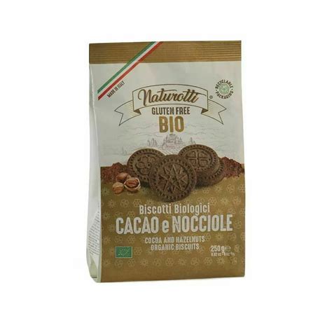 Biscuiti Cu Cacao Si Alune De Padure Bio Fara Gluten Naturotti 250g