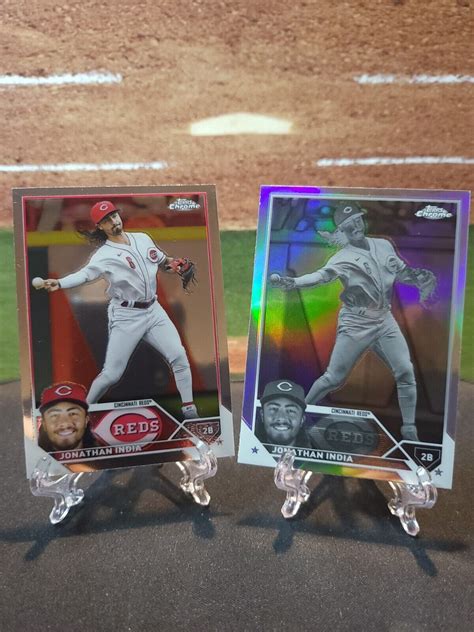 2023 Topps Chrome Negative Refractor 53 Jonathan India For Sale