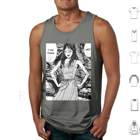 Junji Ito Tomie Tank Tops Vest Sleeveless Tomie Ito Junji Ito Horror