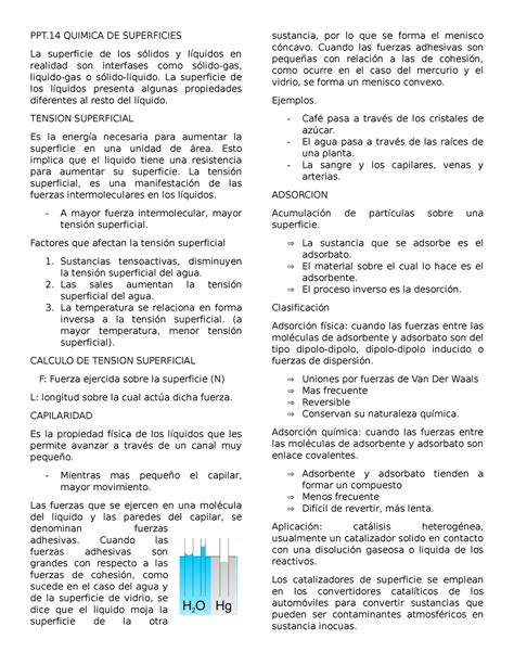 FQ DE Superficies Coloides Y Transporte DE Fluidos PPT QUIMICA DE