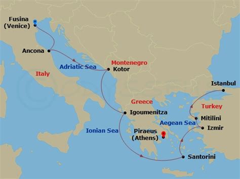 Luxury Cruise Connections Itinerary Crossroads And Ionian Grandeur