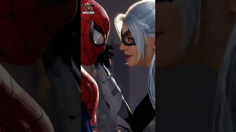 Black Cat Lovely Moment With Spiderman Marvel S Spiderman The Heist