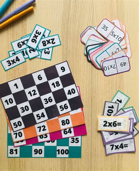 PDF pack de jeu pour apprendre les tables de multiplication - Kreakids