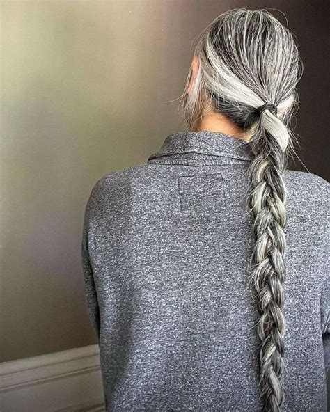 Gray Hair Braids