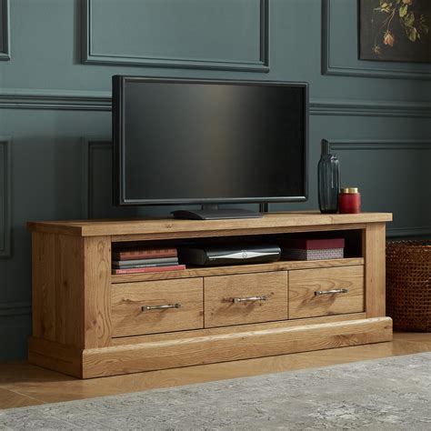 Signature Collection Westbury Rustic Oak Entertainment Unit Entertainment Units Bentley Designs