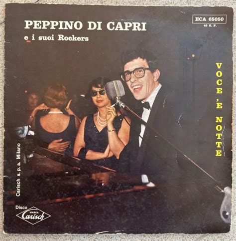 PEPPINO DI CAPRI E I SUOI ROCKERS Voce E Notte 7 EP Carisch 1960