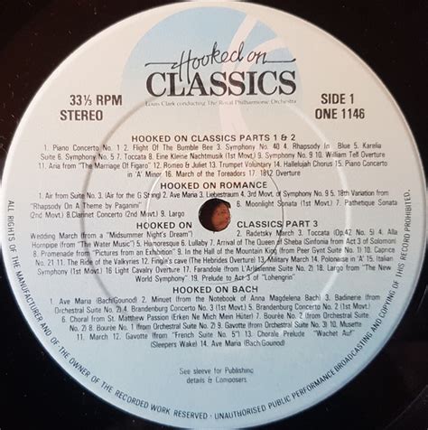 Louis Clark Conducting The Royal Philharmonic Orchestra Hooked On Classics Lp Album