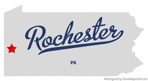 Map Of Rochester Pa Pennsylvania