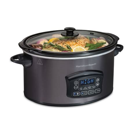 Hamilton Beach® Programmable Defrost Slow Cooker 6 Quart Capacity And Reviews Wayfair