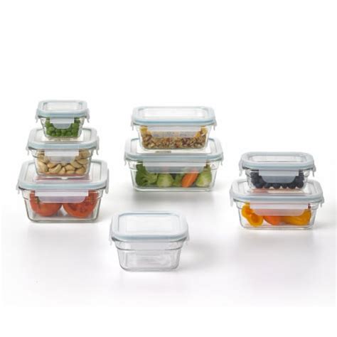 Glasslock Tempered Glass Food Storage Containers With Locking Lids 16 Piece Set 1 Piece Kroger