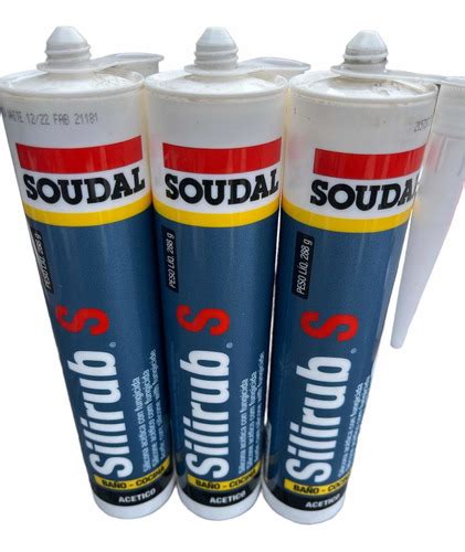 X Silicona Ba O Cocina Soudal Silirub S Blanca Ml Cuotas Sin Inter S