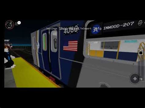 Inwood 207th St Bound R211 A Train Action At Rockaway Park In Roblox