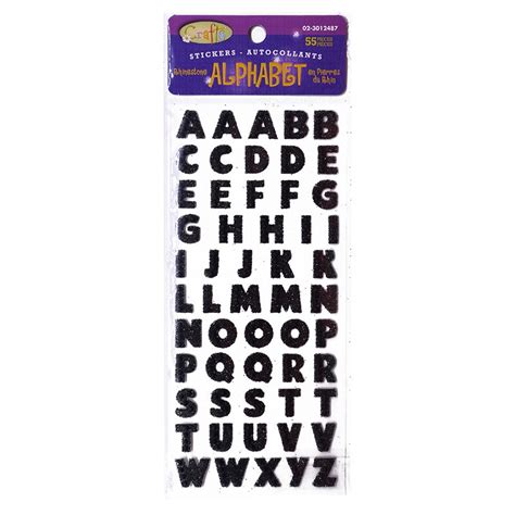 3 Set Glitter Kristallen Alfabet Letter Stickers D Grandado