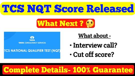 Tcs Nqt Result Released What To Do Next Tcs Nqt Score Card