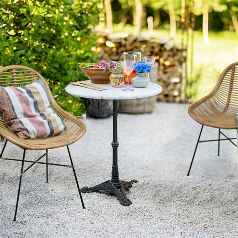 Sedia In Rattan Naturale Da Pranzo Con Gambe In Ferro Chillvert Parma