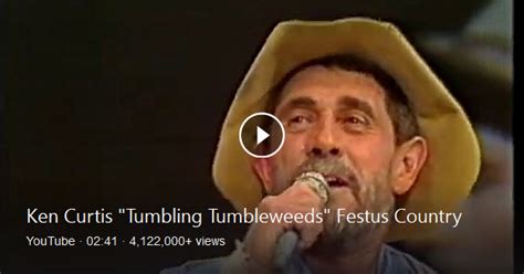 Ken Curtis Sings Tumbling Tumbleweeds Live From Germany 1986 Ken