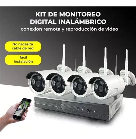 Kit De Camaras Inalambricas Con Dvr Exterior Web Gb Meses