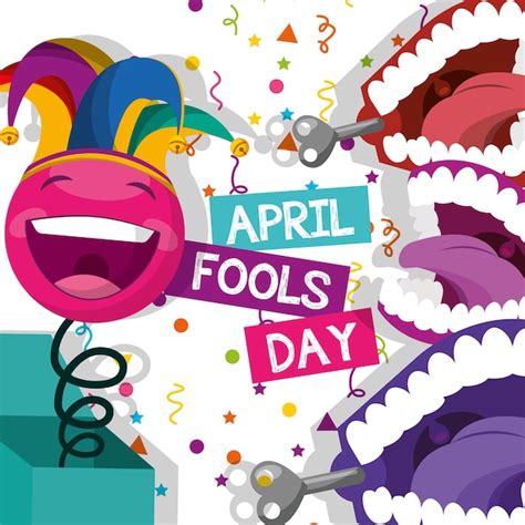 Premium Vector April Fools Day Card