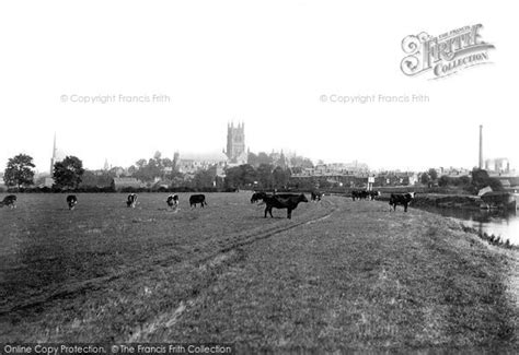 Photo Of Worcester The Cathedral From The River 1891