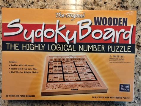Vintage Wooden Sudoku Board Game Etsy
