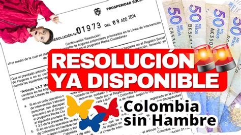 Atenci N Prosperidad Social Publica Nueva Resoluci N De Colombia Sin