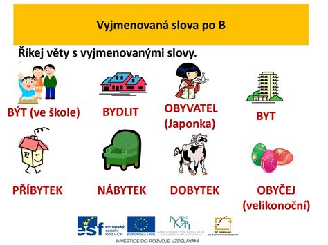 Vyjmenovaná slova po B Jazyk a jazyková komunikace Číslo projektu CZ 1