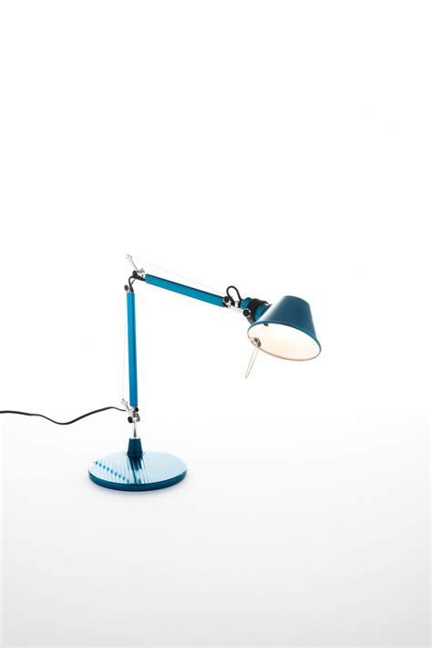 Tolomeo Micro Tischleuchte Body mit Fuß Blau Artemide blau ARTEMIDE