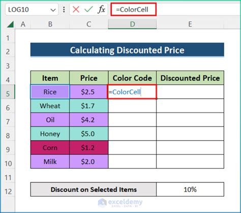 How To Use If Statement Based On Cell Color In Excel