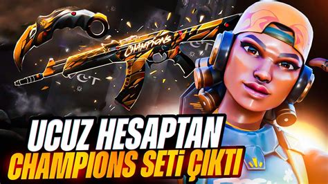 UCUZA EFSANE RANDOM HESAP ALDIM CHAMPİONS SETİ ÇIKTI Valorant YouTube