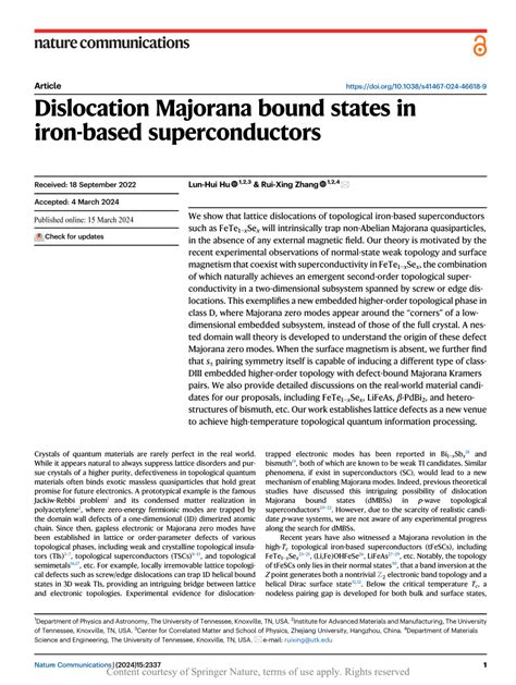 PDF Dislocation Majorana Bound States In Iron Based Superconductors