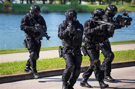 Special Forces Tactical Team Of Four In Action Photograph By Brch