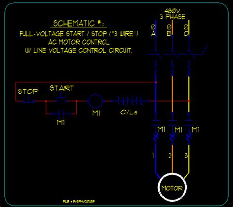 Simple Start Stop Motor Control Diagram