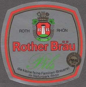 Drink Label Pils Rother Bräu Germany Federal RepublicCol DE BEER 033025