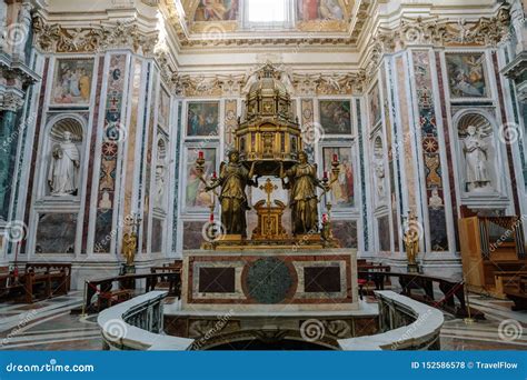 Vista Panor Mica Del Interior De Los Di Santa Maria Maggiore De La Bas