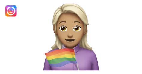 LGBTQIA Lesbian Flag Emoji AI Emoji Generator