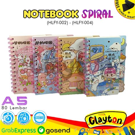 Jual Notebook Spiral A Buku Tulis Spiral A Motif Lucu Diary Buku