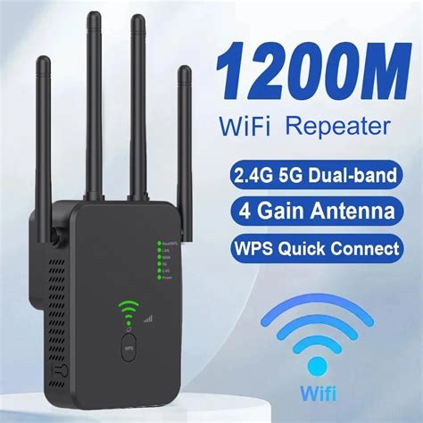 Repetidor Inal Mbrico De 1200Mbps Enrutador WiFi De 2 4G 5G